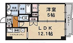 サムティ京都二条 6階1LDKの間取り