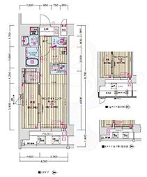 ソルテラス京都西院 STATION SIDE 2階1LDKの間取り