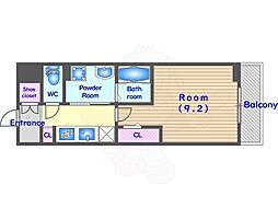 ストーリーズうずまさ 1Kの間取図画像