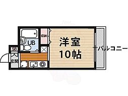 メゾン二葉 1Kの間取図画像