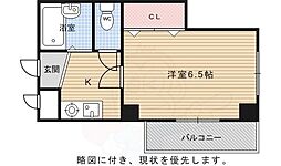 アルティスタ姉小路 1Kの間取図画像