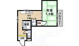 マウンテンヴィレッジ 1DKの間取図画像