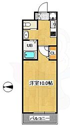 ブリリアンスito 1Kの間取図画像