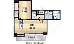 ALTA京都堀川ウインドア 1LDKの間取図画像