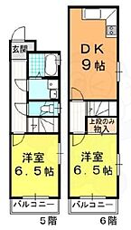 ドーリア北野東 5階/-