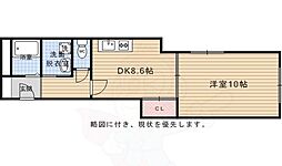 伽羅唯心庵 1DKの間取図画像