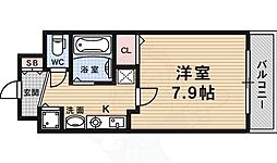 スワンズ京都大将軍 1Kの間取図画像