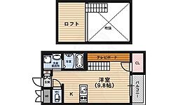 アクアプレイス京都西陣 ワンルームの間取図画像