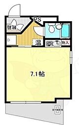 インペリアル烏丸今出川 ワンルームの間取図画像