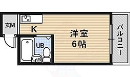 紫光ビル紫光ハイツ ワンルームの間取図画像
