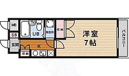 デイスターアベニュー 1Kの間取図画像
