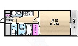 マジェスティ 1Kの間取図画像
