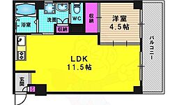 リアライズ京都沓掛 1LDKの間取図画像