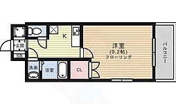 ルセロ鞍馬口 1Kの間取図画像