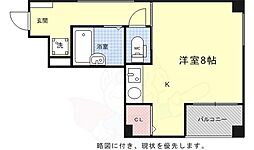 カーサ醒ヶ井 ワンルームの間取図画像