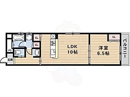 アマデウス萬壽寺葛野大路 1LDKの間取図画像