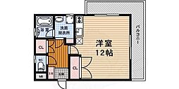 エスベランサ河村 ワンルームの間取図画像