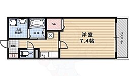 Bo.上七軒 1Kの間取図画像