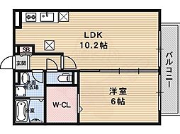 グランパルク 1LDKの間取図画像
