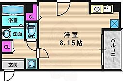 メディナ西大路2 ワンルームの間取図画像
