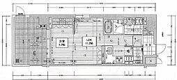 リーガル京都西陣2 1LDKの間取図画像