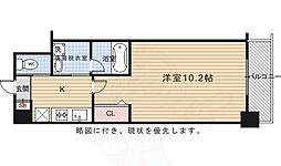 グランレブリー太秦天神川 1Kの間取図画像