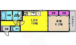 シャルマン 1LDKの間取図画像