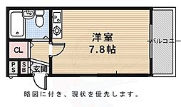 グランシャリオ嵯峨野1 1Kの間取図画像