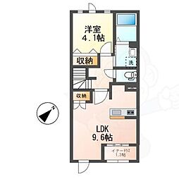 リバーレジェンド1 1LDKの間取図画像