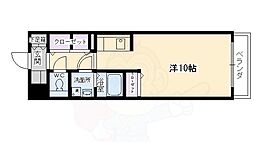 レジーナ錦小路 1Kの間取図画像