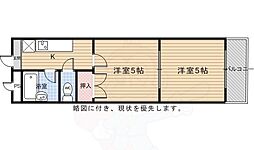 シャトル新御池 2Kの間取図画像