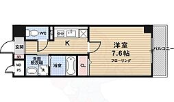 ミスター・キーズ西院 1Kの間取図画像