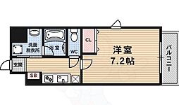 クリスタルグランツ京都御所北 1Kの間取図画像