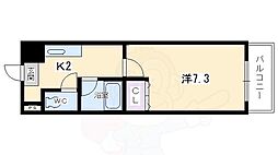キャピタル・シティー 1Kの間取図画像
