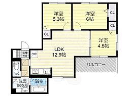 ルピナス嵯峨B棟 3階