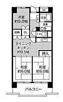 ビレッジハウス高美が丘タワー 104 ｜ 広島県東広島市高屋高美が丘5丁目（賃貸マンション3DK・1階・60.89㎡） その2