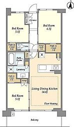 ドゥーエ町屋 7階3LDKの間取り