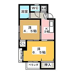 間取図画像 2K