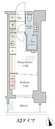 Brilliaist町屋 1DKの間取図画像