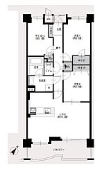 ビーコンヒル能見台ウエストヒルＡ館 3LDKの間取り