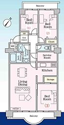 間取図画像 3LDK