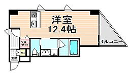 エスティメゾン ワンルームの間取図画像