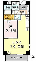 西天満Y'sビレッジ 1LDKの間取図画像
