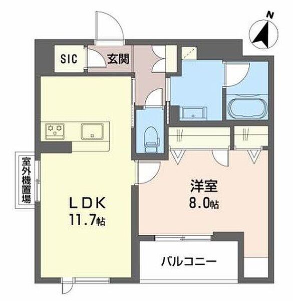 シャーメゾンアミスタ ｜大阪府大阪市東淀川区菅原３丁目(賃貸マンション1LDK・2階・48.51㎡)の写真 その2