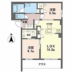 シャーメゾン　ソルコート　上中条 1階