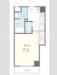 カーサ・ロイヤル吹田内本町 1Kの間取図画像