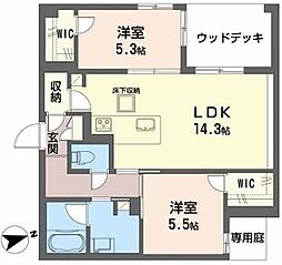 シャーメゾン プレミアスII 1階