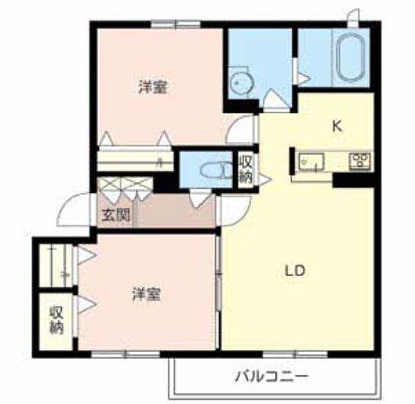 大阪府豊中市庄内栄町５丁目(賃貸マンション2LDK・2階・60.12㎡)の写真 その2