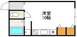 松井マンション ワンルームの間取図画像