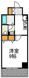 クレール新大阪 1Kの間取図画像